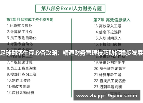 足球部落生存必备攻略：精通财务管理技巧助你稳步发展