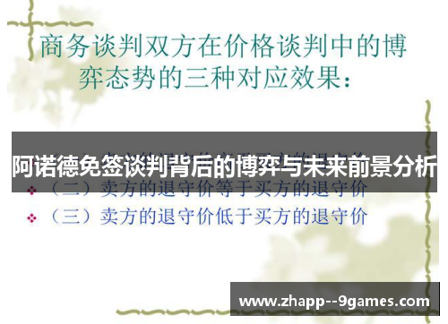 阿诺德免签谈判背后的博弈与未来前景分析 阿诺德免签谈判背后的博弈与未来前景分析